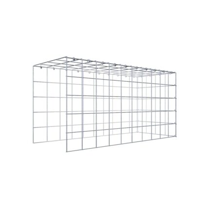 Anbaugabione Typ 4 100 cm x 50 cm x 40 cm (L x H x T), Maschenweite 10 cm x 10 cm, C-Ring