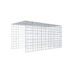 Anbaugabione Typ 4 100 cm x 50 cm x 50 cm (L x H x T), Maschenweite 5 cm x 5 cm, C-Ring