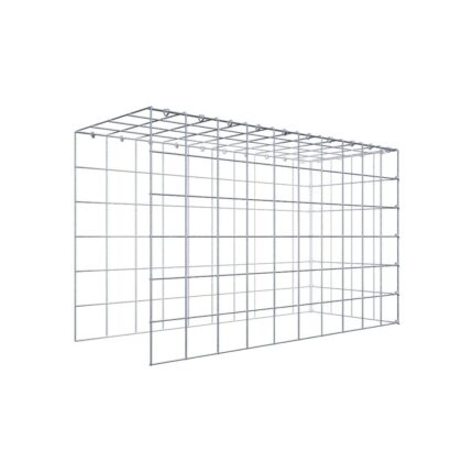 Anbaugabione Typ 4 100 cm x 60 cm x 40 cm (L x H x T), Maschenweite 10 cm x 10 cm, C-Ring