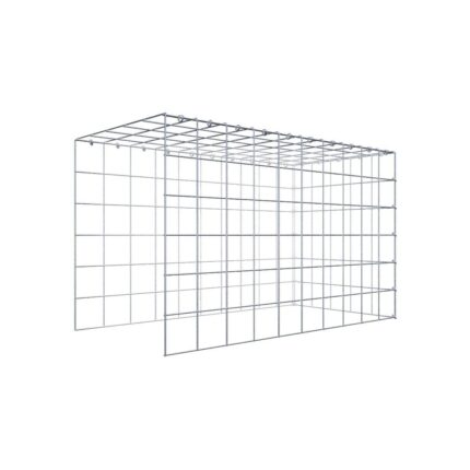 Anbaugabione Typ 4 100 cm x 60 cm x 50 cm (L x H x T), Maschenweite 10 cm x 10 cm, C-Ring