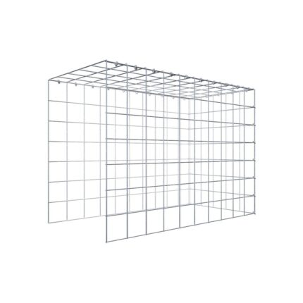Anbaugabione Typ 4 100 cm x 70 cm x 50 cm (L x H x T), Maschenweite 10 cm x 10 cm, C-Ring