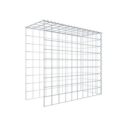 Anbaugabione Typ 4 100 cm x 90 cm x 40 cm (L x H x T), Maschenweite 10 cm x 10 cm, Spirale