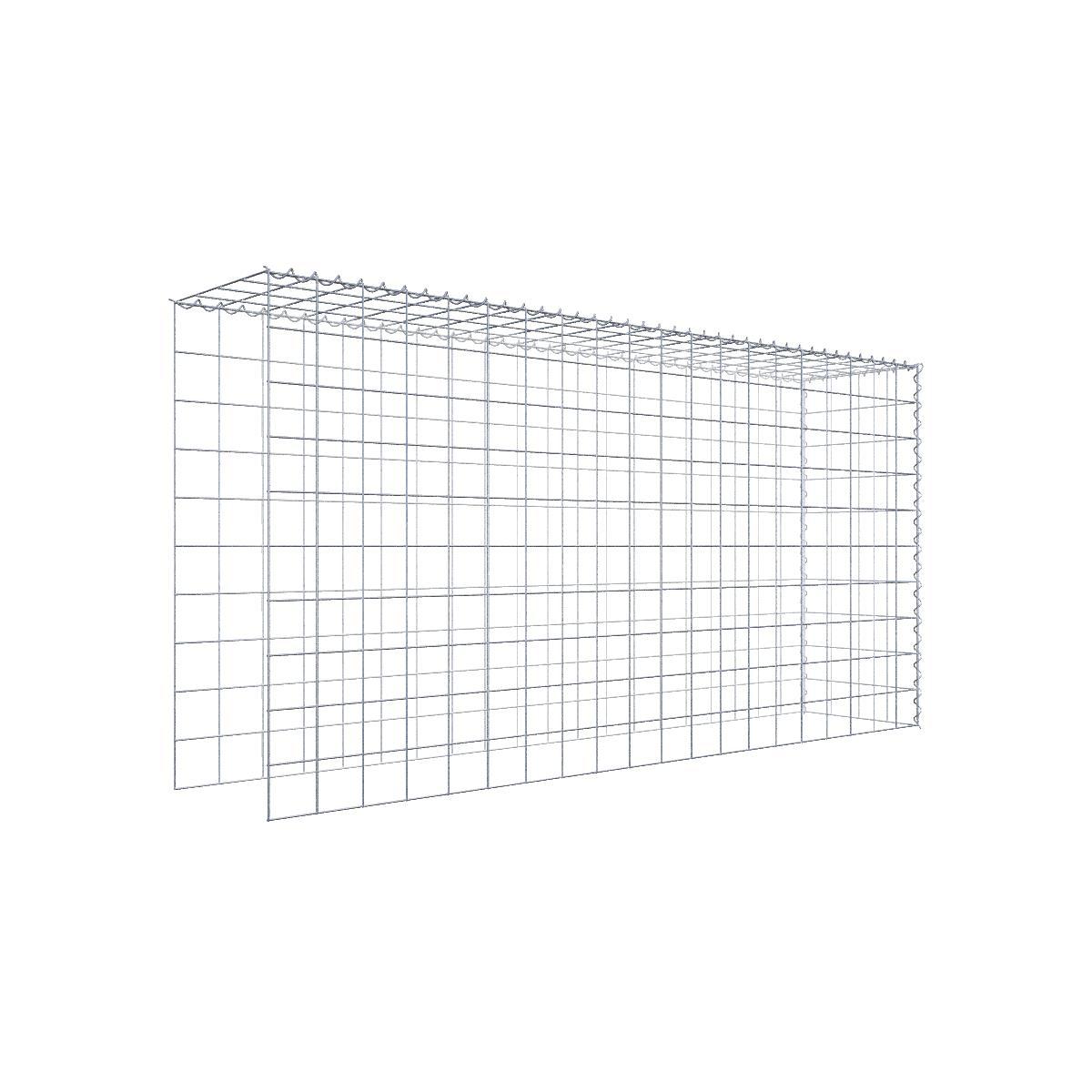 Anbaugabione Typ 4 200 cm x 100 cm x 40 cm (L x H x T), Maschenweite 10 cm x 10 cm, Spirale