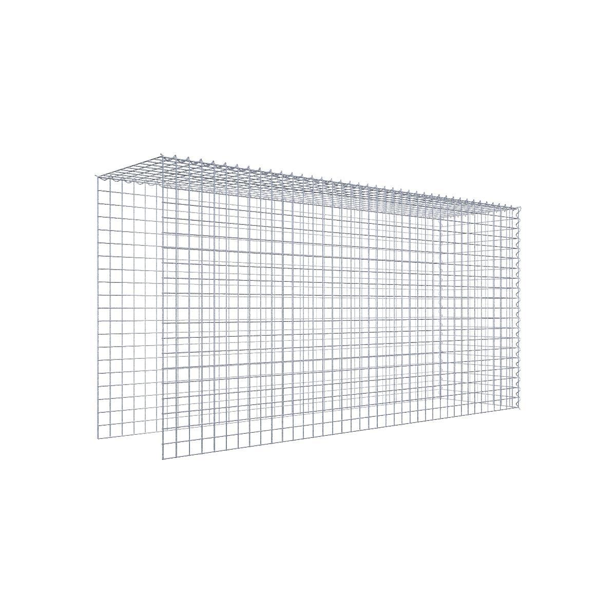 Anbaugabione Typ 4 200 cm x 100 cm x 50 cm (L x H x T), Maschenweite 5 cm x 5 cm, Spirale