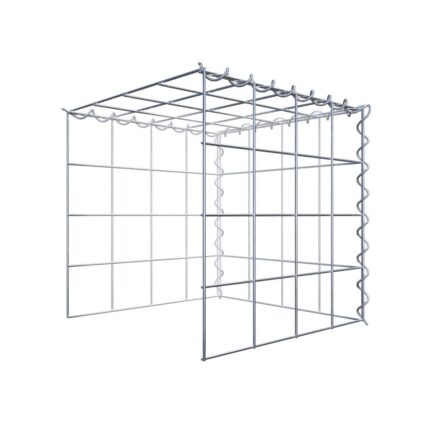 Anbaugabione Typ 4 40 cm x 40 cm x 40 cm (L x H x T), Maschenweite 10 cm x 10 cm, Spirale