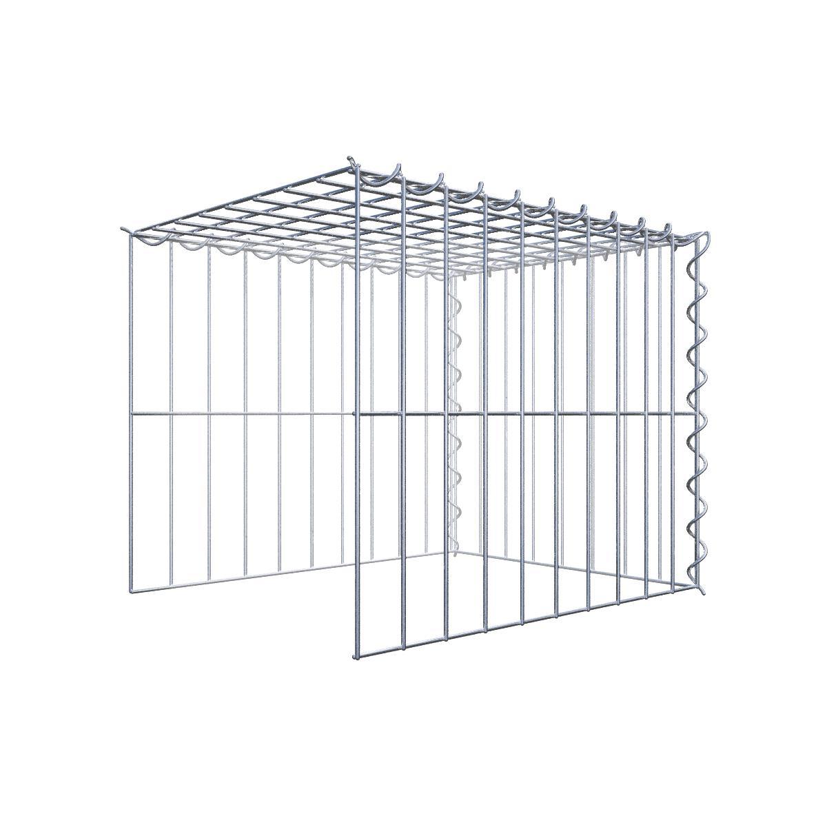 Anbaugabione Typ 4 50 cm x 40 cm x 40 cm (L x H x T), Maschenweite 5 cm x 20 cm, Spirale