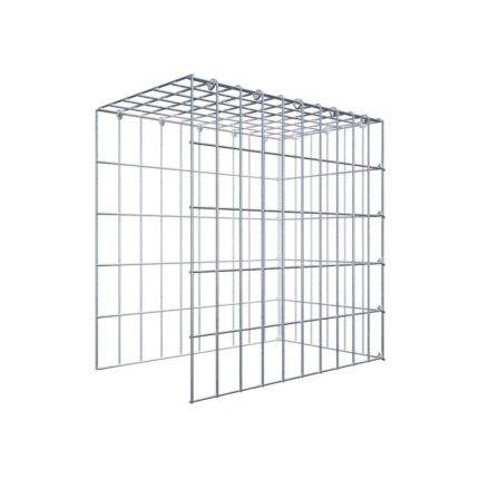 Anbaugabione Typ 4 50 cm x 50 cm x 30 cm (L x H x T), Maschenweite 5 cm x 10 cm, C-Ring