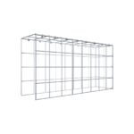 Anbaugabione Typ 4 80 cm x 40 cm x 20 cm (L x H x T), Maschenweite 10 cm x 10 cm, C-Ring