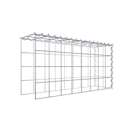Anbaugabione Typ 4 80 cm x 40 cm x 20 cm (L x H x T), Maschenweite 10 cm x 10 cm, Spirale