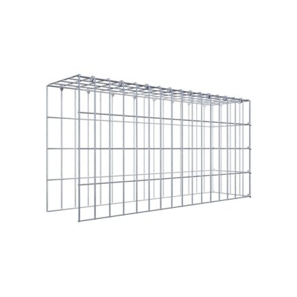 Anbaugabione Typ 4 80 cm x 40 cm x 20 cm (L x H x T), Maschenweite 5 cm x 10 cm, C-Ring