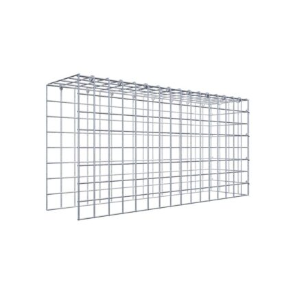 Anbaugabione Typ 4 80 cm x 40 cm x 20 cm (L x H x T), Maschenweite 5 cm x 5 cm, C-Ring