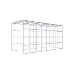 Anbaugabione Typ 4 80 cm x 40 cm x 30 cm (L x H x T), Maschenweite 10 cm x 10 cm, C-Ring