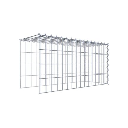 Anbaugabione Typ 4 80 cm x 40 cm x 30 cm (L x H x T), Maschenweite 5 cm x 10 cm, Spirale