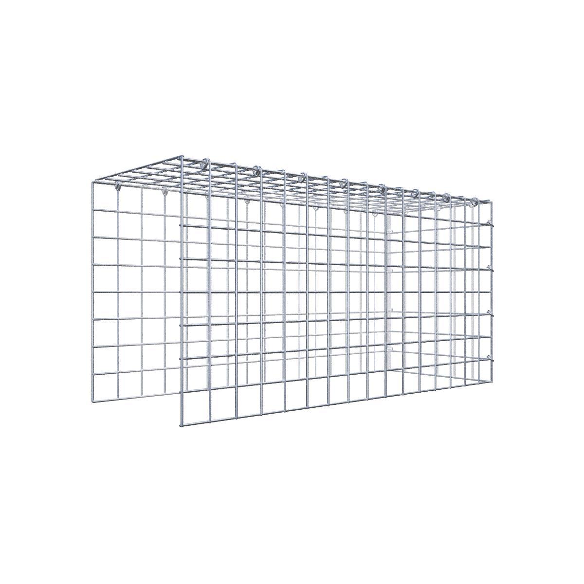 Anbaugabione Typ 4 80 cm x 40 cm x 30 cm (L x H x T), Maschenweite 5 cm x 5 cm, C-Ring