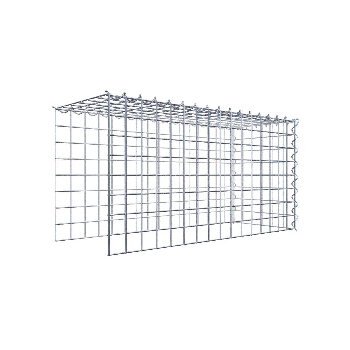 Anbaugabione Typ 4 80 cm x 40 cm x 30 cm (L x H x T), Maschenweite 5 cm x 5 cm, Spirale