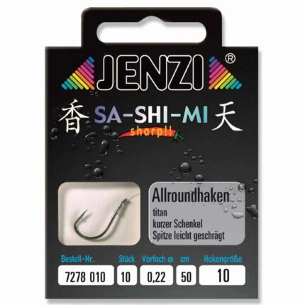 Angelhaken Allround Sa-Shi-Mi 10 Stück – Leicht Zubehör – Modell 4435 | Outdoor Militär Tactical Gear