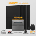 Anker Solarbank 2 E1600 AC + Smarter Zähler - 3200Wh Solarspeicher / 4 x 440Wp Bifaziale Solarmodule + APsystems 800W Wechselrichter / Abholung Meerbusch