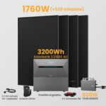 Anker Solarbank 2 E1600 AC + Smarter Zähler - 3200Wh Solarspeicher / 4 x 440Wp Bifaziale Solarmodule + TSUN 800W Wechselrichter / Abholung Meerbusch