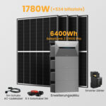 Anker Solix Solarbank 2 E1600 Pro 4800/6400Wh Balkonkraftwerk Set, 1620/1760W Solarmodule, mit Smarter Zähler - 6400Wh Solarbank 2 E1600 Pro + 4 x 445Wp Bifaziale Solarmodule / ohne Halterung / Abholung Riegelsberg