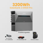 Anker Solix Solarbank 2 E1600 Pro Balkonkraftwerk Batteriespeicher, mit Smarter Zähler - 3200Wh Solarbank 2 E1600 Pro / Versand