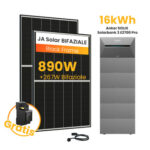Anker SOLIX Solarbank 3 E2700 Pro - 16kWh / mit 2 x 445 Black Frame Solarmodule / Powerness Express