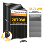 Anker SOLIX Solarbank 3 E2700 Pro, 6-8 Solarmodule - 10.7kWh / mit 6 x 445 Black Frame Solarmodule / Powerness Express