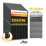 Anker SOLIX Solarbank 3 E2700 Pro, 6-8 Solarmodule - 10.7kWh / mit 8 x 445 Black Frame Solarmodule / Powerness Express