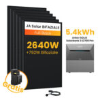 Anker SOLIX Solarbank 3 E2700 Pro, 6-8 Solarmodule - 5.4kWh / mit 6 x 440 Full Black Solarmodule / Standardversand