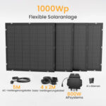Balkonkraftwerk 1000Wp Flexibles Solarpanel/ 800W EZ1-M APSYSTEMS Wechselrichter - Versand