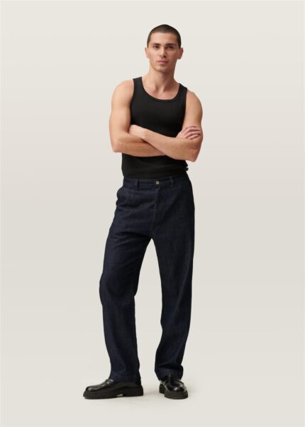 Baumwoll-Hanf-Chino Relaxed Fit Modell: Loom