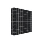 Begrünte Gabione mit Vlies 100 cm x 100 cm x 20 cm (L x H x T), Maschenweite 10 cm x 10 cm, Spirale