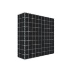 Begrünte Gabione mit Vlies 100 cm x 100 cm x 30 cm (L x H x T), Maschenweite 10 cm x 10 cm, Spirale