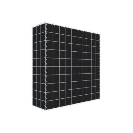Begrünte Gabione mit Vlies 100 cm x 100 cm x 30 cm (L x H x T), Maschenweite 10 cm x 10 cm, Spirale