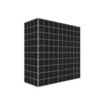 Begrünte Gabione mit Vlies 100 cm x 100 cm x 40 cm (L x H x T), Maschenweite 10 cm x 10 cm, Spirale