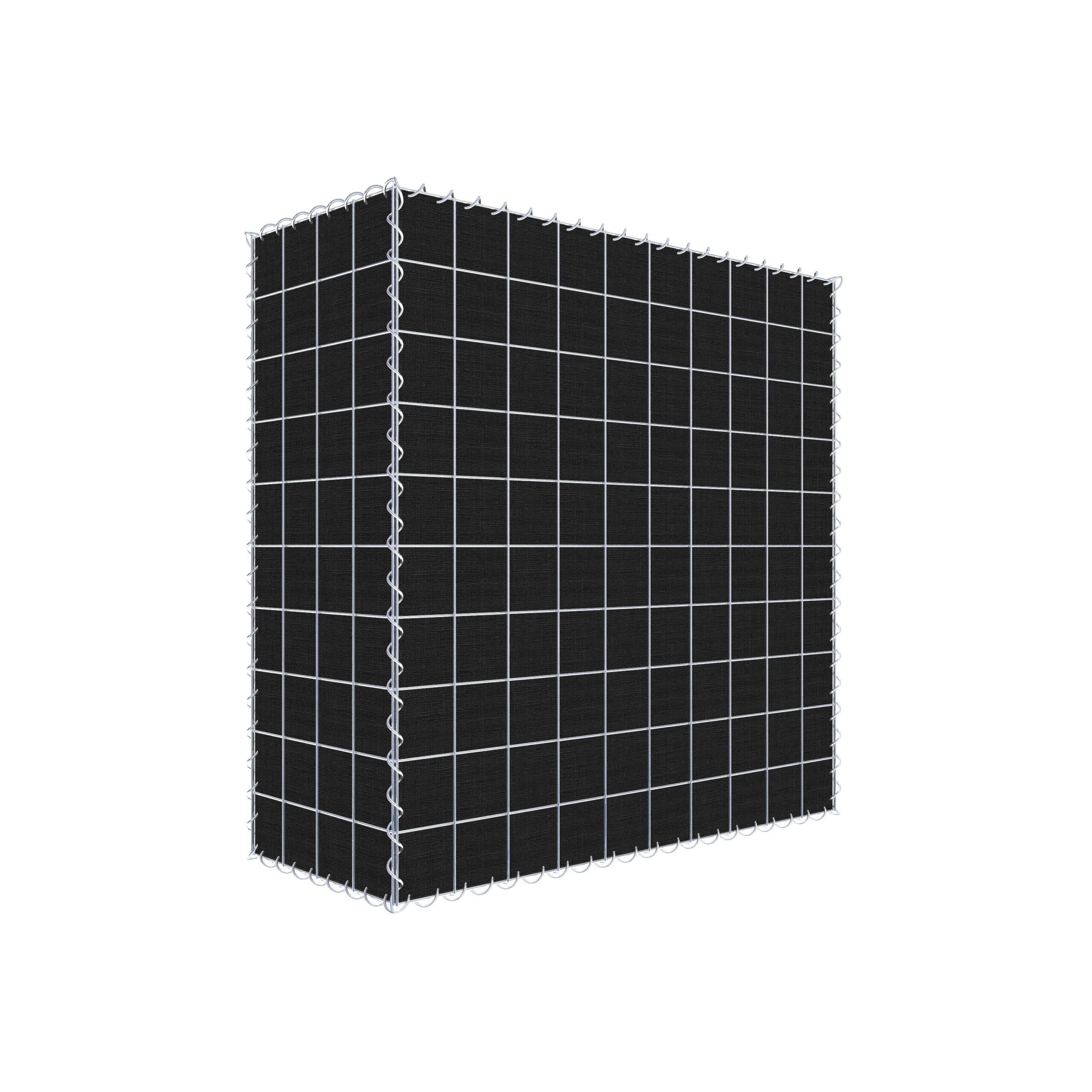 Begrünte Gabione mit Vlies 100 cm x 100 cm x 40 cm (L x H x T)