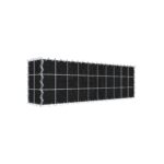 Begrünte Gabione mit Vlies 100 cm x 30 cm x 20 cm (L x H x T), Maschenweite 10 cm x 10 cm, Spirale