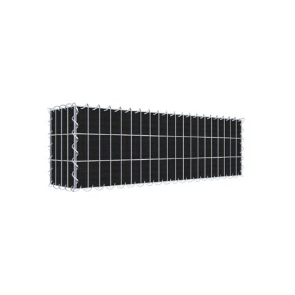 Begrünte Gabione mit Vlies 100 cm x 30 cm x 20 cm (L x H x T), Maschenweite 5 cm x 10 cm, Spirale