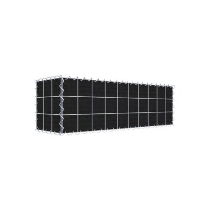 Begrünte Gabione mit Vlies 100 cm x 30 cm x 30 cm (L x H x T), Maschenweite 10 cm x 10 cm, Spirale