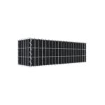 Begrünte Gabione mit Vlies 100 cm x 30 cm x 30 cm (L x H x T), Maschenweite 5 cm x 10 cm, Spirale