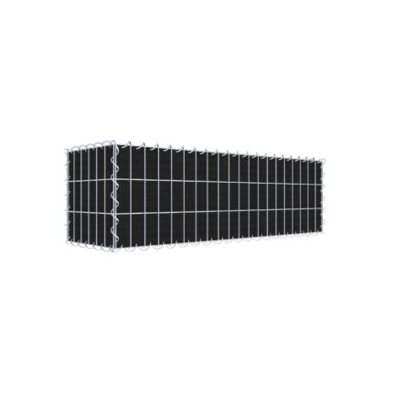 Begrünte Gabione mit Vlies 100 cm x 30 cm x 30 cm (L x H x T), Maschenweite 5 cm x 10 cm, Spirale