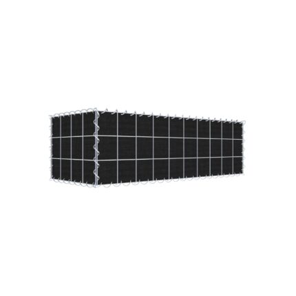 Begrünte Gabione mit Vlies 100 cm x 30 cm x 40 cm (L x H x T), Maschenweite 10 cm x 10 cm, Spirale