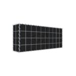 Begrünte Gabione mit Vlies 100 cm x 40 cm x 20 cm (L x H x T), Maschenweite 10 cm x 10 cm, Spirale