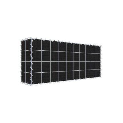 Begrünte Gabione mit Vlies 100 cm x 40 cm x 20 cm (L x H x T), Maschenweite 10 cm x 10 cm, Spirale