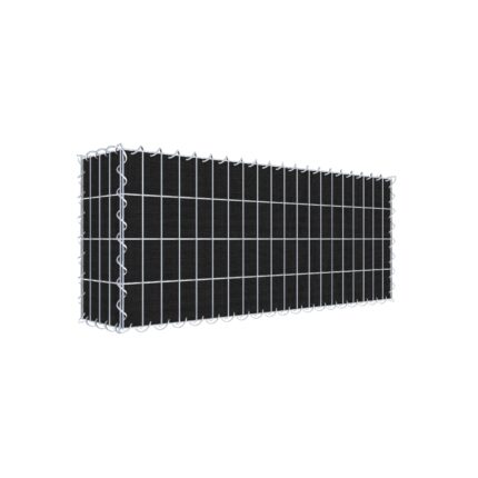 Begrünte Gabione mit Vlies 100 cm x 40 cm x 20 cm (L x H x T), Maschenweite 5 cm x 10 cm, Spirale