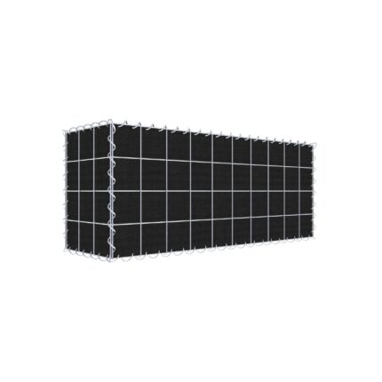 Begrünte Gabione mit Vlies 100 cm x 40 cm x 30 cm (L x H x T), Maschenweite 10 cm x 10 cm, Spirale