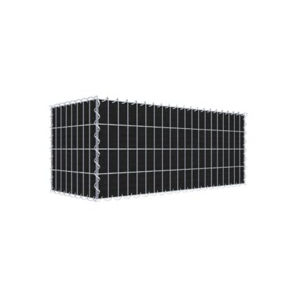 Begrünte Gabione mit Vlies 100 cm x 40 cm x 40 cm (L x H x T), Maschenweite 5 cm x 10 cm, Spirale