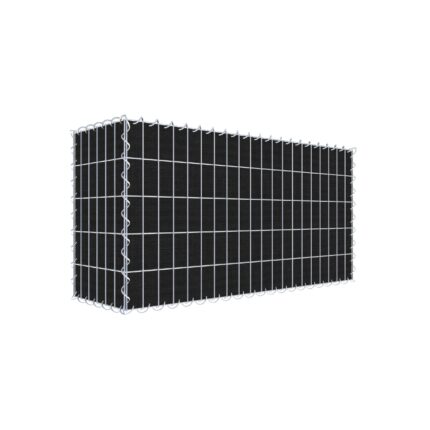 Begrünte Gabione mit Vlies 100 cm x 50 cm x 30 cm (L x H x T), Maschenweite 5 cm x 10 cm, Spirale