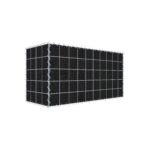 Begrünte Gabione mit Vlies 100 cm x 50 cm x 40 cm (L x H x T), Maschenweite 10 cm x 10 cm, Spirale