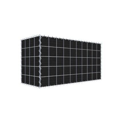 Begrünte Gabione mit Vlies 100 cm x 50 cm x 40 cm (L x H x T), Maschenweite 10 cm x 10 cm, Spirale