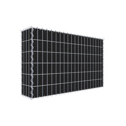 Begrünte Gabione mit Vlies 100 cm x 60 cm x 20 cm (L x H x T), Maschenweite 5 cm x 10 cm, Spirale
